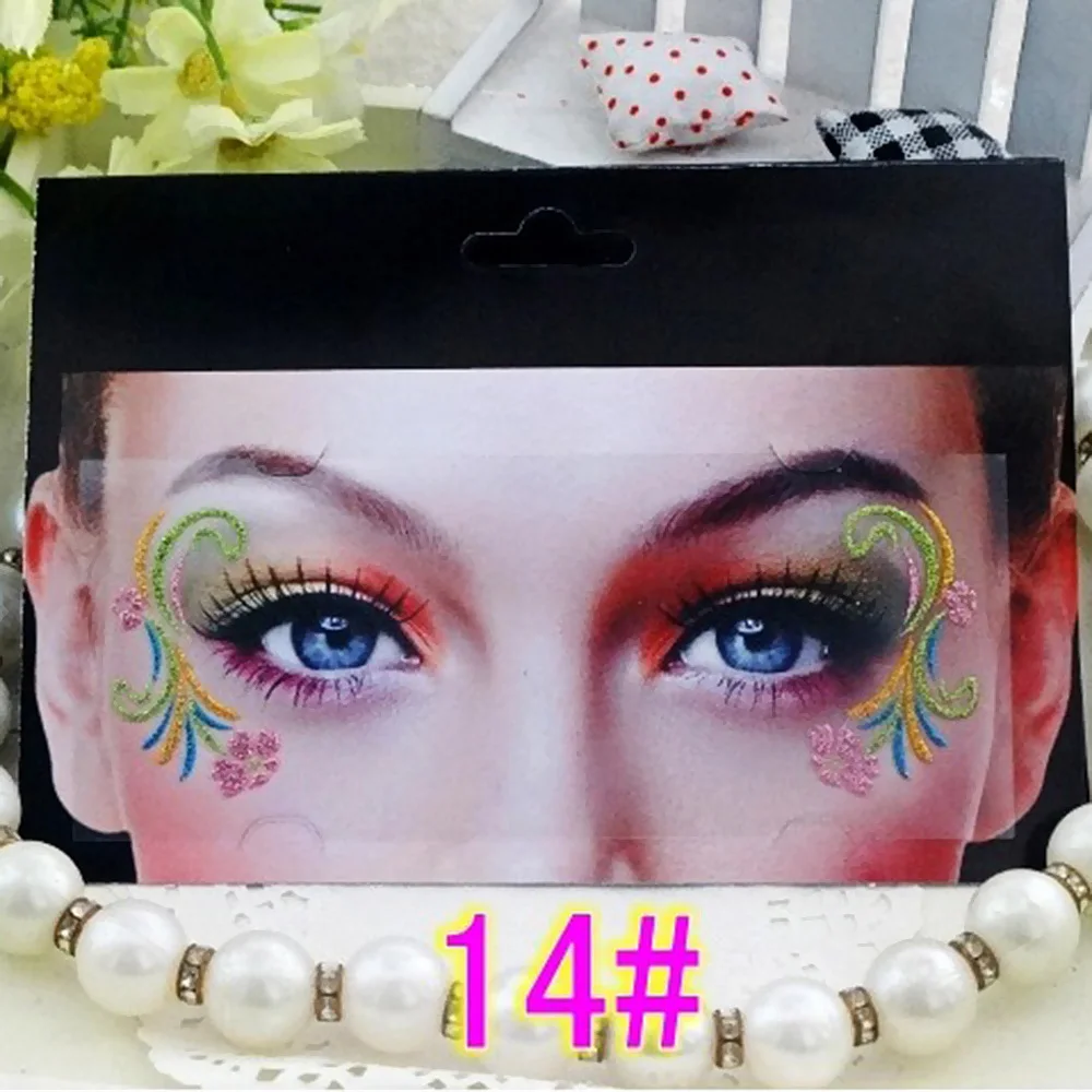 

Eyeshadow Tattoos Temporary Eyeliner Stickers Canthus For Show Colorful Self-Adhesive