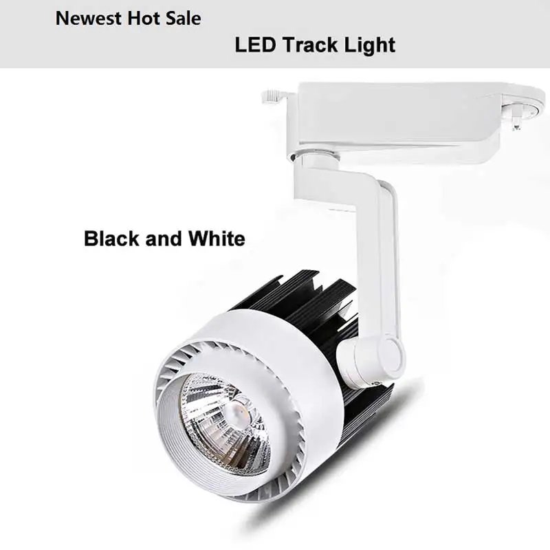 

1pcs track spotlight LED rail spot light lamp COB 15W 30W LED track light Track aluminum Ceiling Rail Track lighting Spot Rail