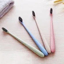 1Pc Bamboo Charcoal Natural Toothbrush Adults Soft Fiber Toothbrushes Oral Care Travel Tooth Brush RP1-5