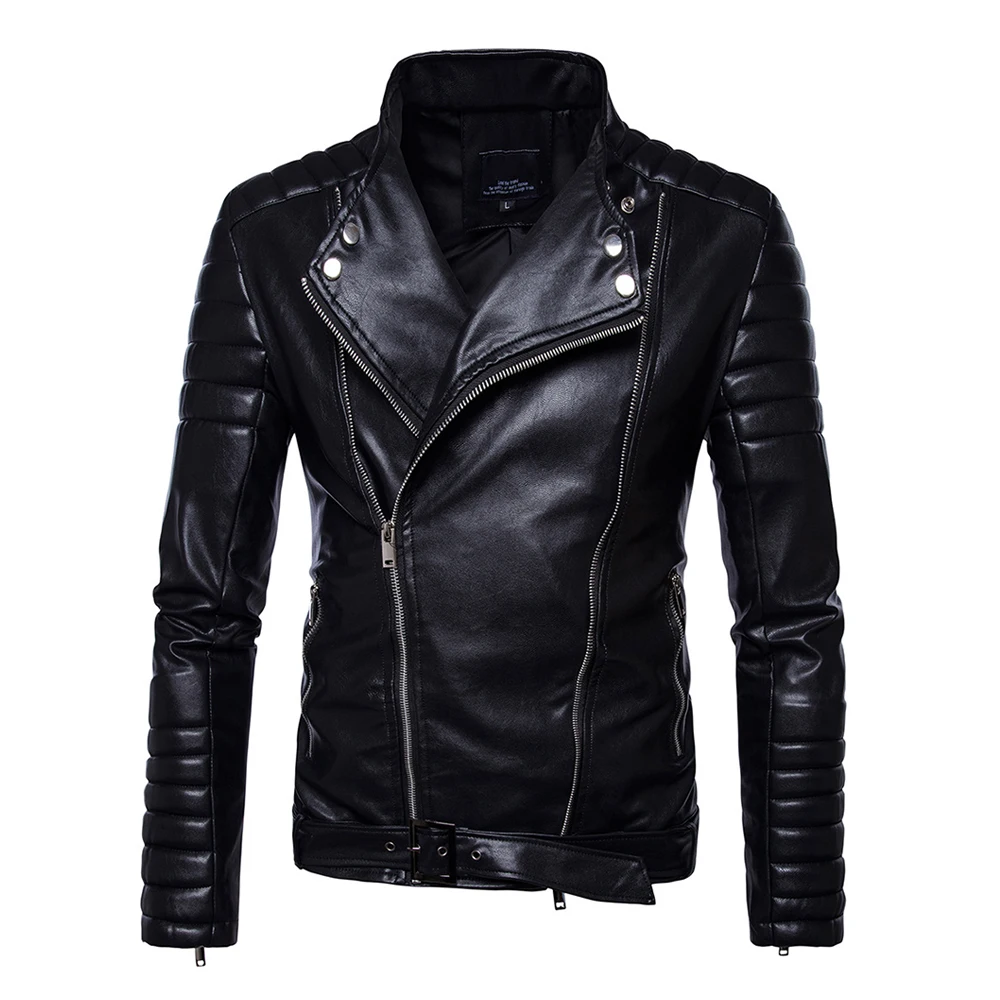 Herobiker Motorcycle Jackets Men PU Leather Jacket Vintage Retro Zipper Belt Design Biker Punk Classical Windproof Moto Jacket Herobiker Motorcycle Jackets Men PU Leather Jacket Vintage Retro Zipper Belt Design Biker Punk Classical Windproof Moto Jacket