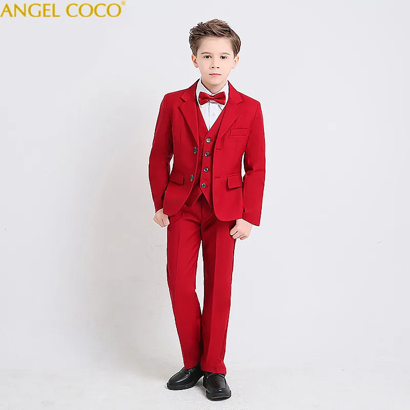 2018 Fashion Baby Boys Kids Blazers Boys Suits For Weddings Prom Formal ...