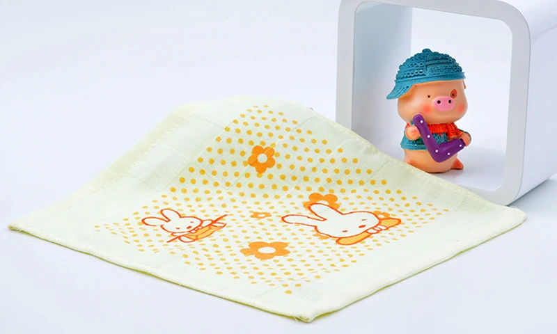 26*26 см мягкие полотенца для лица и рук печать мультфильм хлопок квадратные полотенца для детей