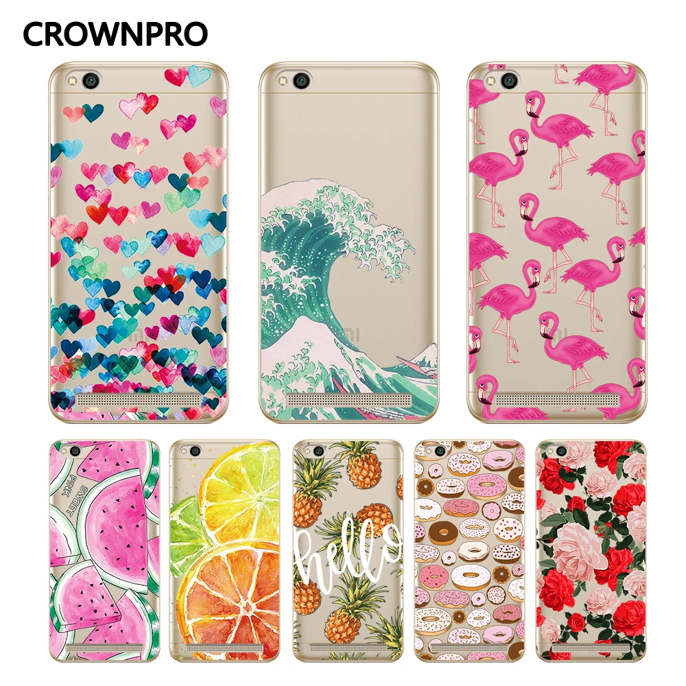 

CROWNPRO Soft 5.0" Xiaomi Redmi 5A Case Cover Phone Back Protective Case Xiaomi Redmi 5A Painting Silicone Shell Redmi 5A Case