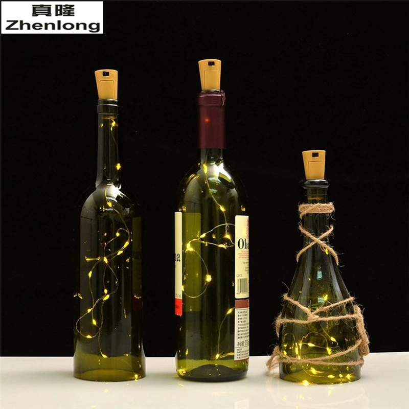 Wine Bottle Cork Lights 20leds Diy Micro Led Bottle Stopper String
