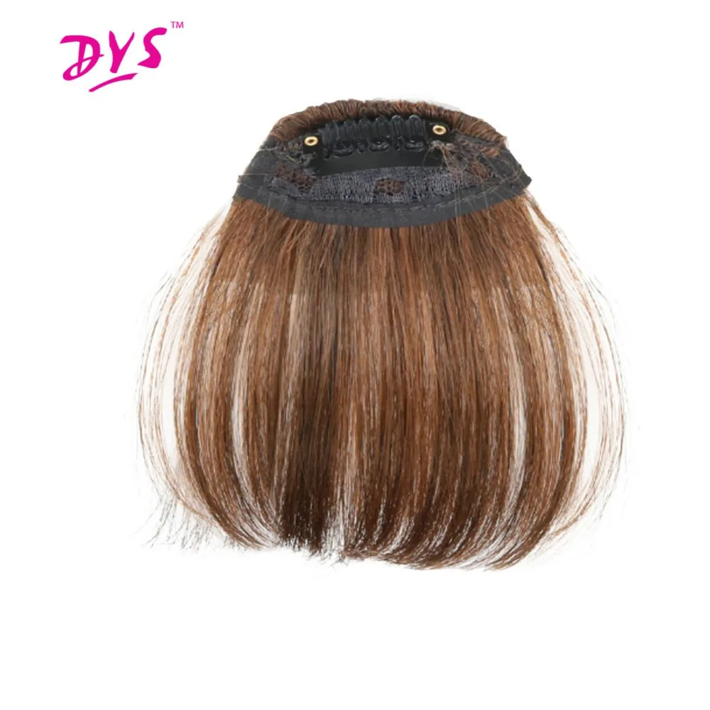 Deyngs синтетический зажим в челке короткие прямые бахромы волосы для наращивания спереди на коричневом, черном, женские челки цельный термостойкий