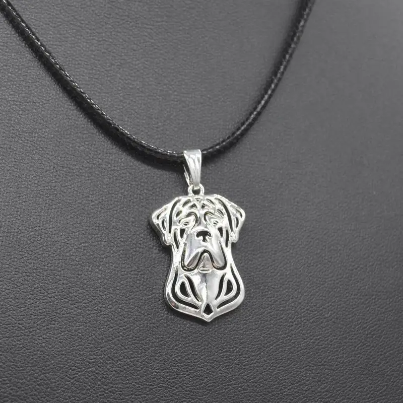 Moda Corda Catena Gioielli Donna Cane Corso Collane Amanti Lega Cane Collane Con Ciondolo