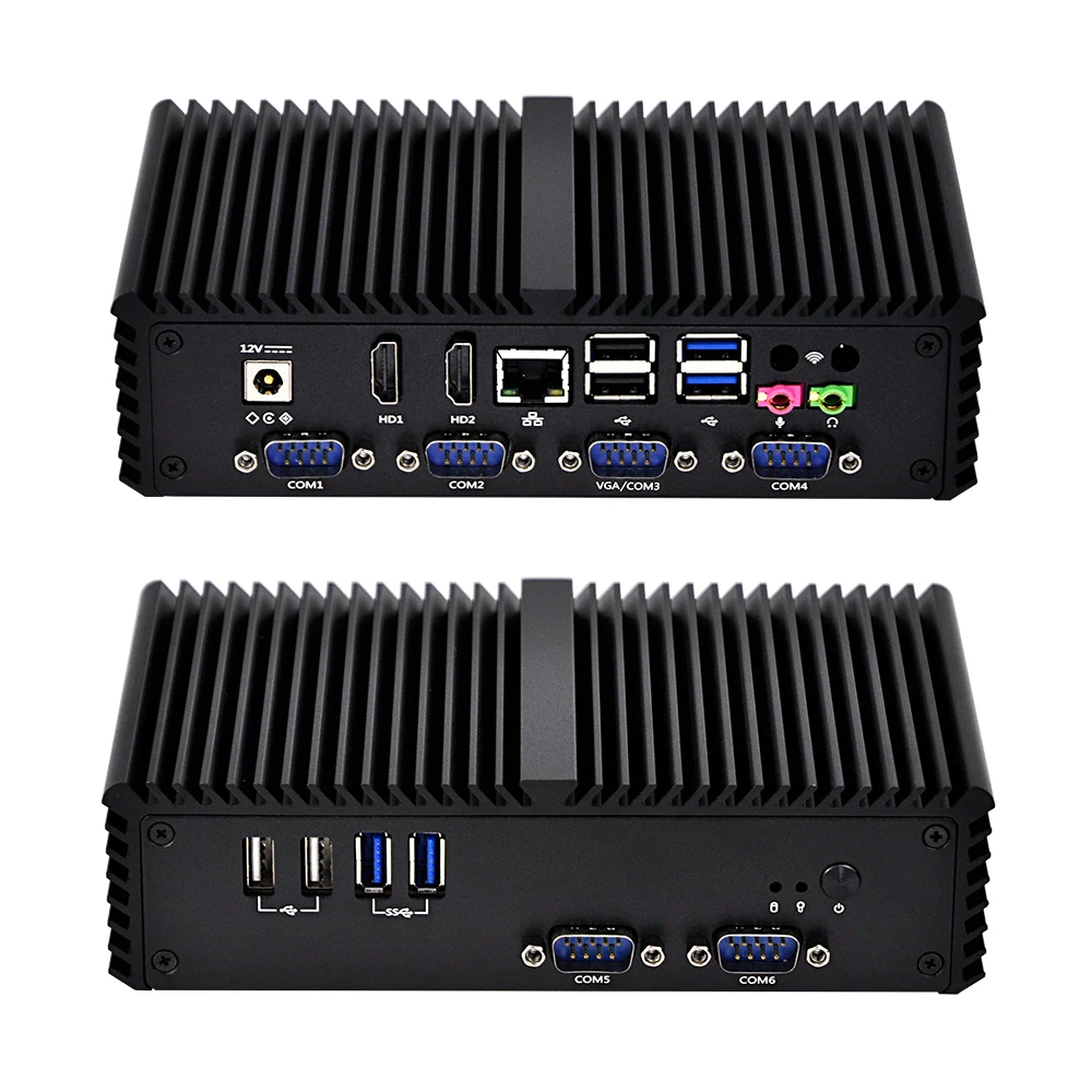 

OEM/ODM 6*COM/RS485/VGA Dual Lan Mini Pc Qotom-Q350P Core i5-4200U Processor 6*USB Fanless Low Power 15W Fanless Industrial PC
