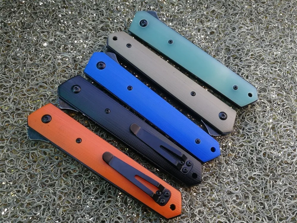 JIAHENG C81 OEM Kwaiken складной нож 9cr18 лезвие g10 ручка карманный шариковый подшипник