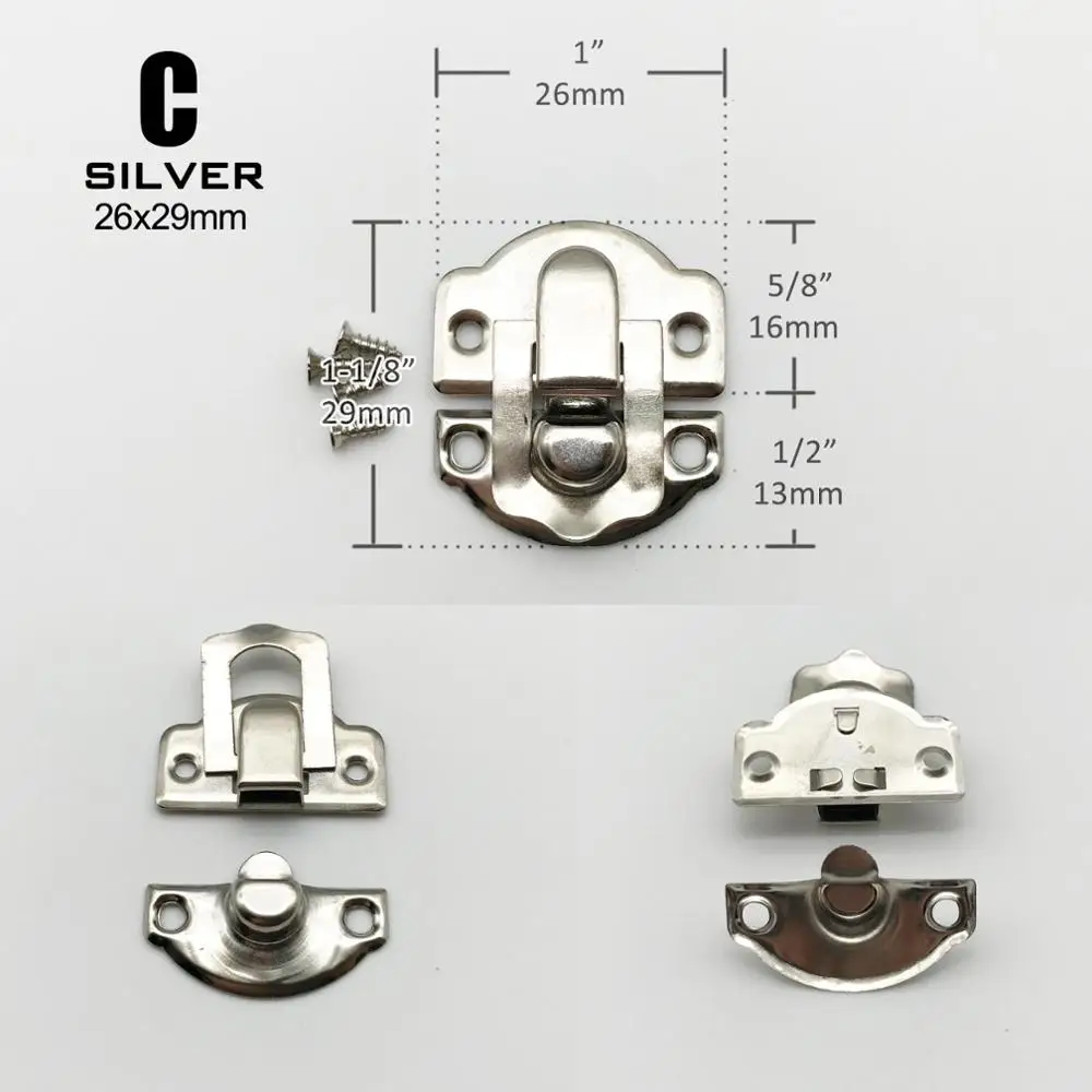 C silver 26x29mm