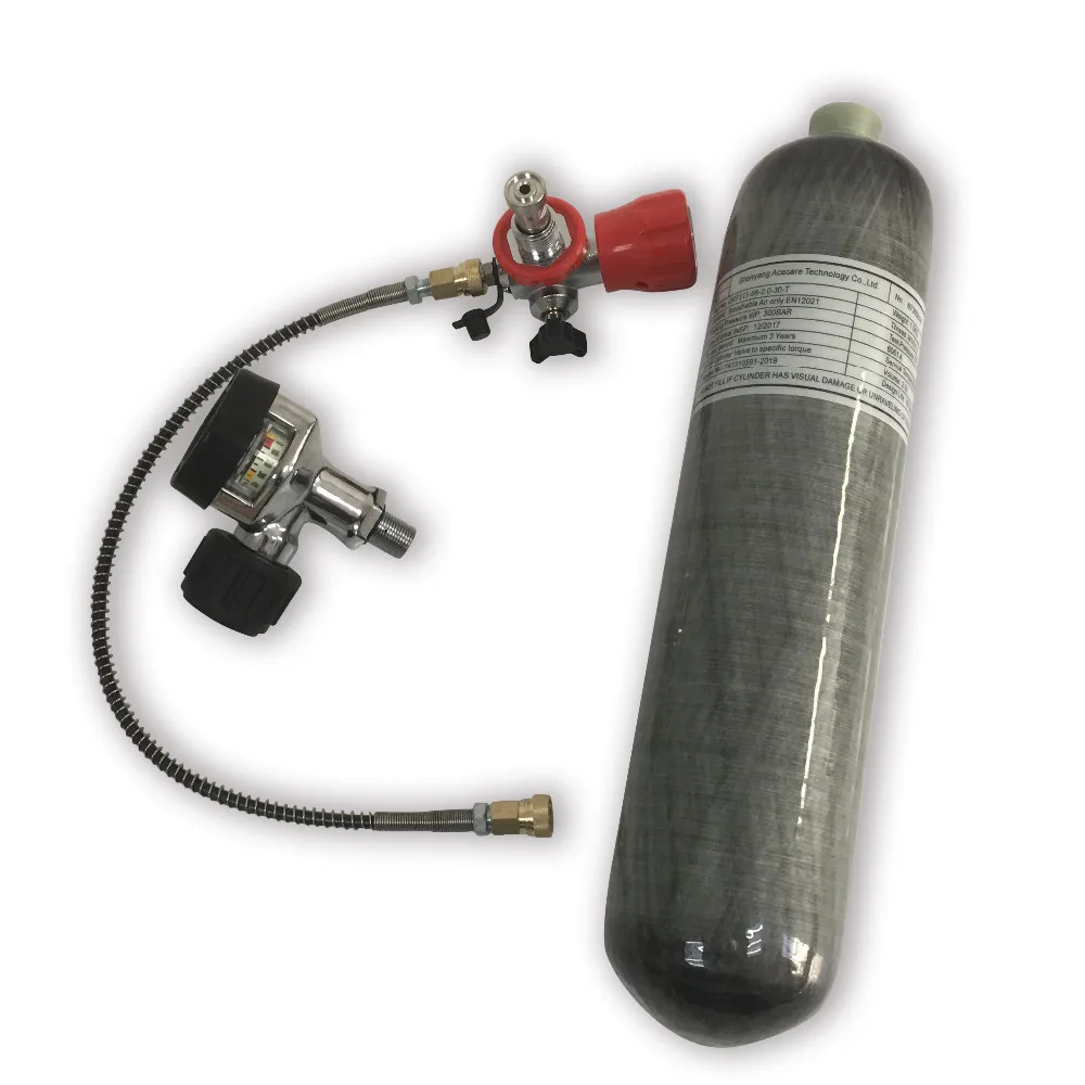 AC102201 Acecare 2L CE углеродное волокно/Пейнтбол бак/цилиндр для стрельбы PCP