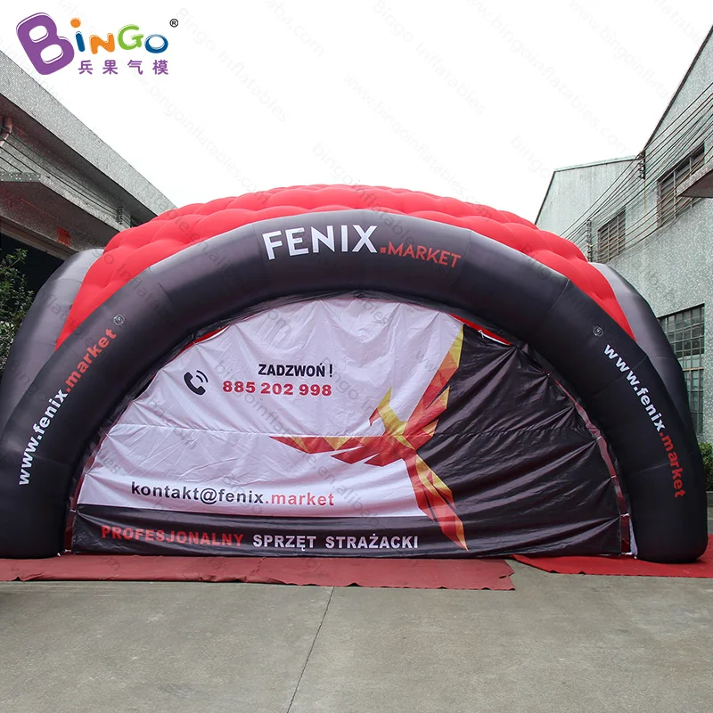  Customized digital print 7X7X4 Meters inflatable cube dome tent promotional inflatable dome tent fo