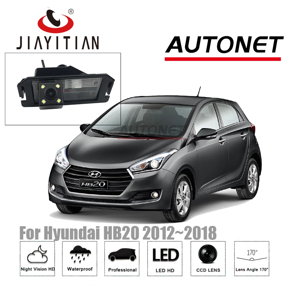 JiaYiTian камера заднего вида для Hyundai HB20 HB20X 2012 ~ 2018 CCD ночного видения номерного знака
