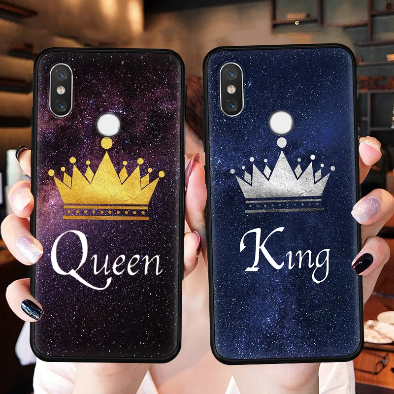 

Queen Cartoon Couple Coque For Xiaomi Redmi K20 Pro 4A 6A 5Plus Y3 S2 Note 4 Global 4X 5A Mi 9T Pro A1 5X 6X A2 8 Lite 9 SE Case