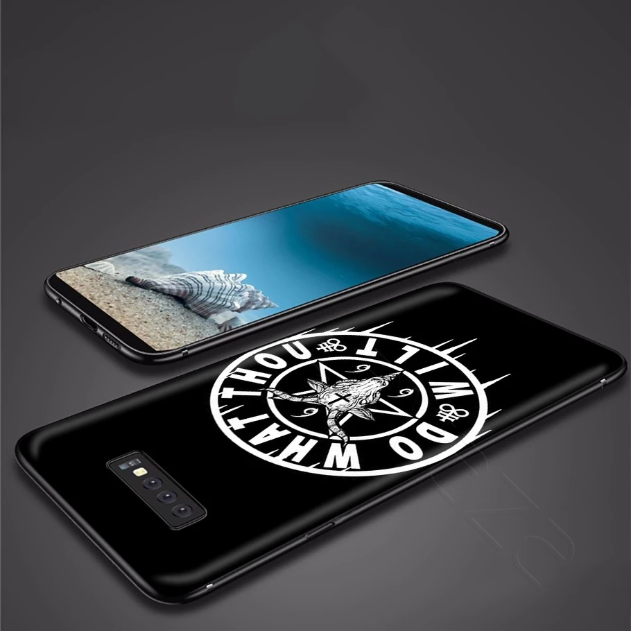 Пентаграмма 666 дьявольский сатанический чехол для Samsung Galaxy S20 S10 S9 S8 S7 S6 Plus Note 9 8 M30 M20