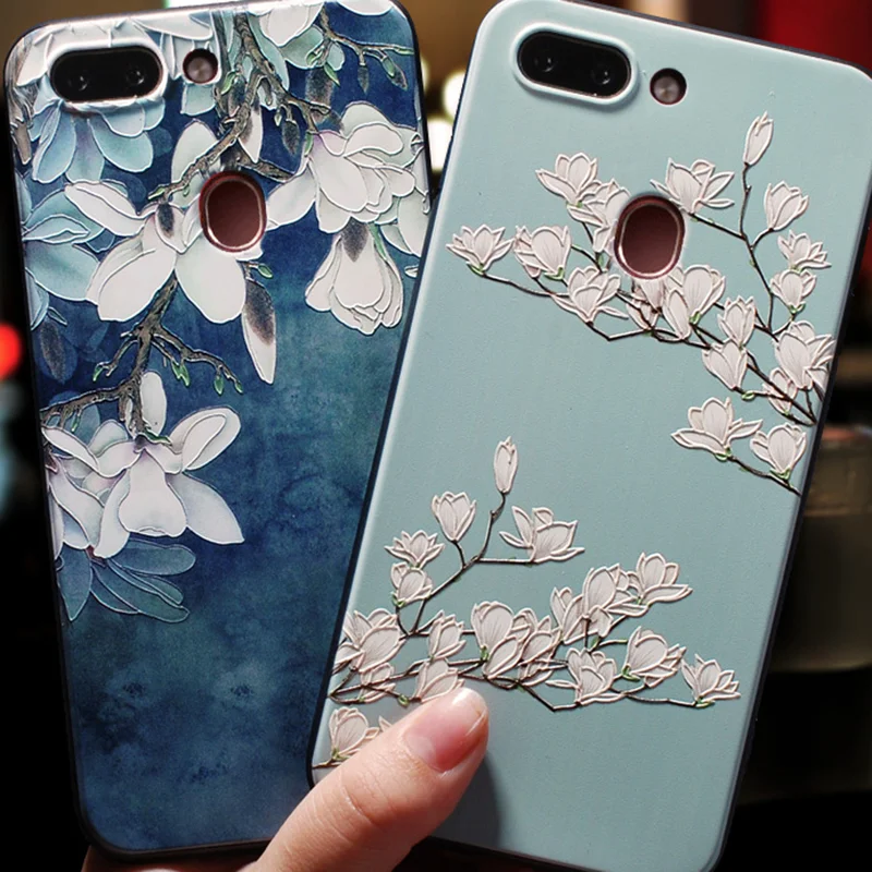 

3D Relief Flower Fundas For Huawei Mate 20 Pro P20 Pro P10 P8 P9 Lite P Smart mini 2017 luxury Soft TPU For Huawei P20 Lite Case