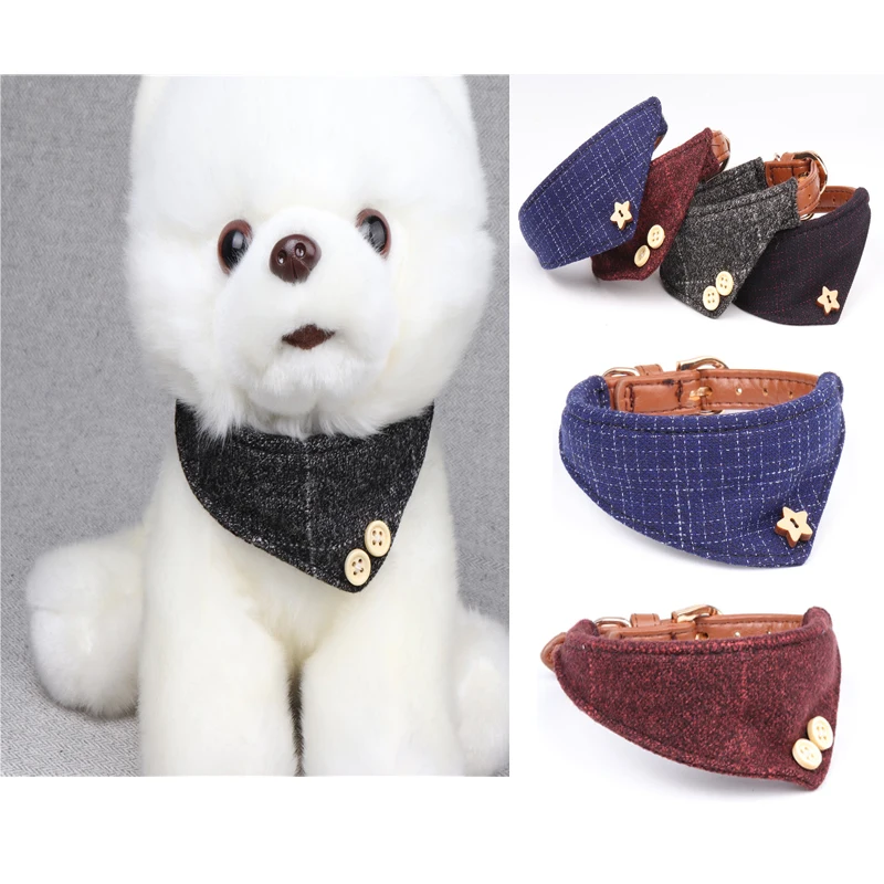 Новый модный кожаный тканевый шейный платок в виде кошки|collar bandana|dog bibfashion pet |