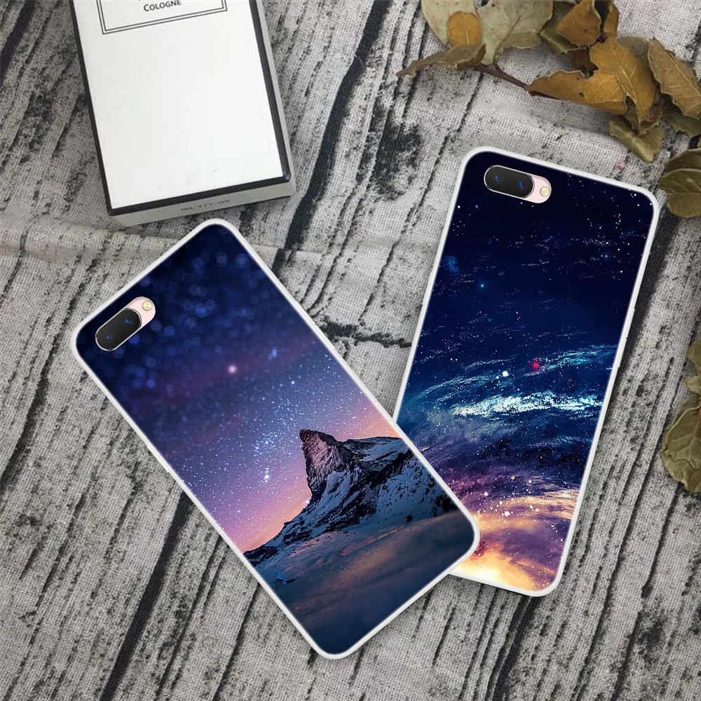 Чехол для телефона Oppo A5 a3s картонная мягкая задняя крышка с рисунком звездного