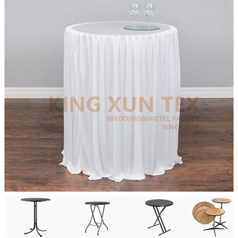 Wholesale Price Ice Silk Cocktail Table Cover Bar Top Covers For