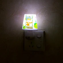 Led Night Light Lamp 0.5W AC220V White/Warm Lovely With Remote Control Dimmer Baby Nightlight For Children Bedroom Passageway