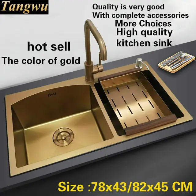 Buy Free shipping Standard deluxe gold color kitchen