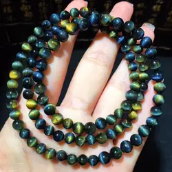 Natural Namibia Pietersite Blue Yellow Beads Gemstone Multi-turn 6mm Cat's eye Round Bead Bracelets Man Women Drop Shipping Natural Namibia Pietersite Blue Yellow Beads Gemstone Multi-turn 6mm Cat's eye Round Bead Bracelets Man Women Drop Shipping