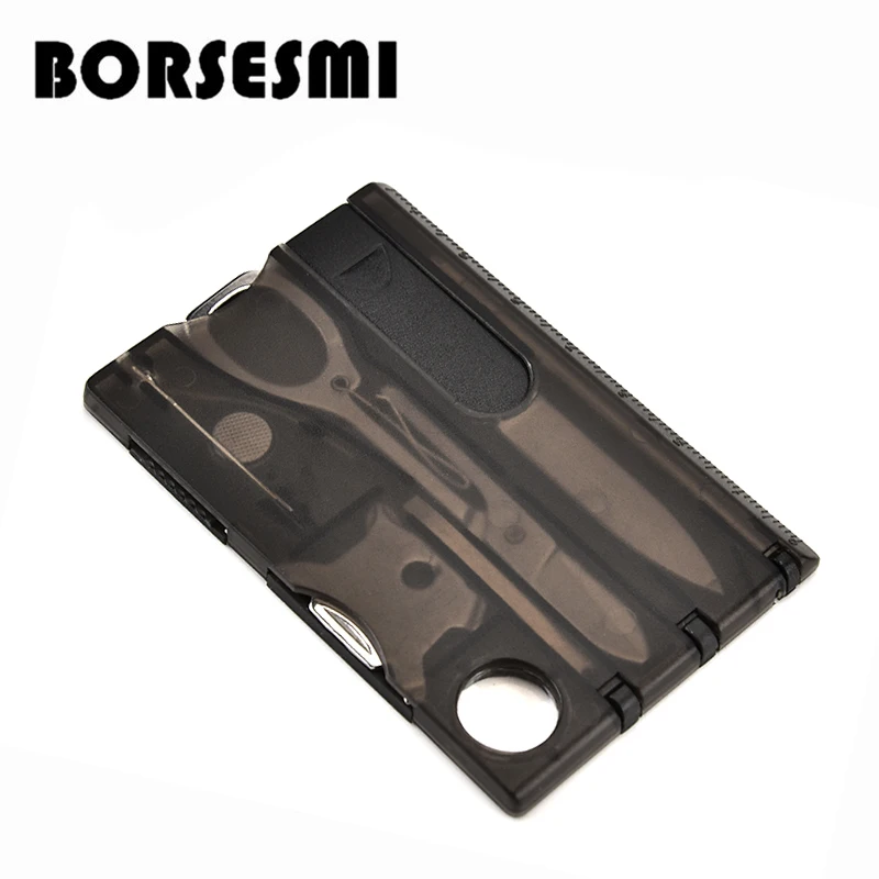 

50 pieces package rate multi-function credit card travel tools multi-purpose pocket survival knife manicure set combinatio