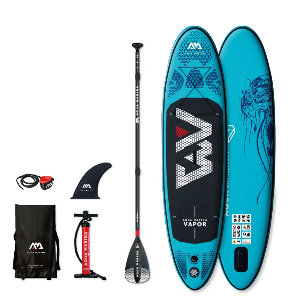 

VAPOR - 3m / 12cm Inflatable Sand Up SUP Paddle Board with Carry Backpack / Air Pump / Fin / Safety Rope / Paddle