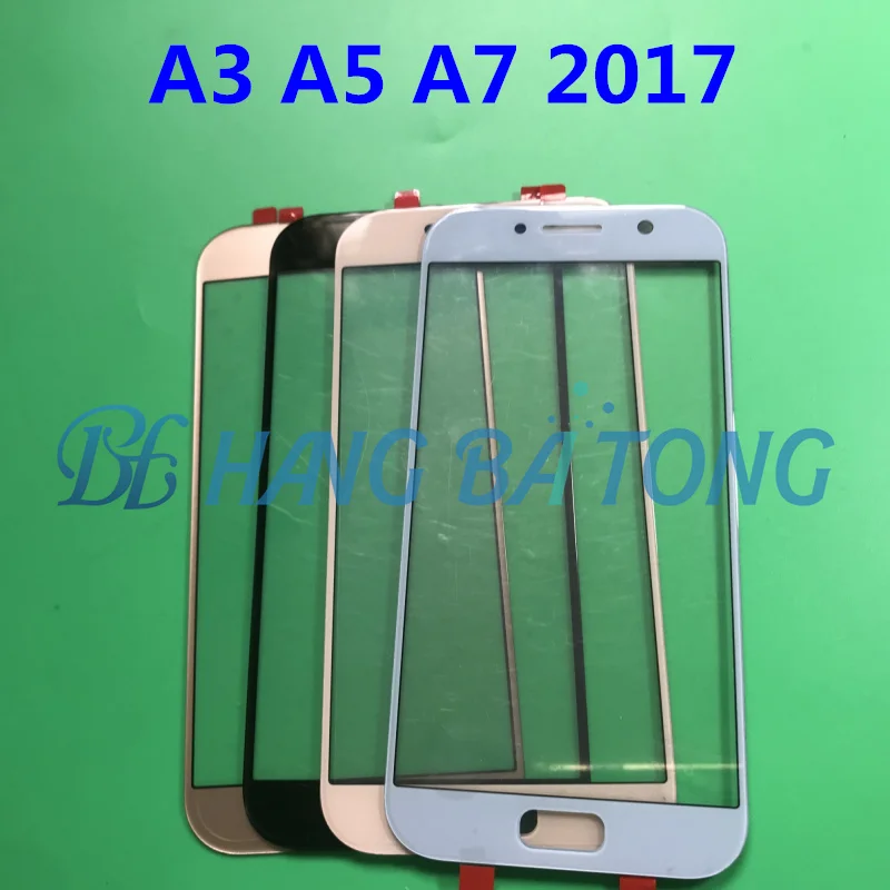 10 шт. ЖК-дисплей стекло для SAMSUNG Galaxy A3 A5 A7 A320 A520 A720 переднее внешнее стекло крышка сенсорной панели объектива