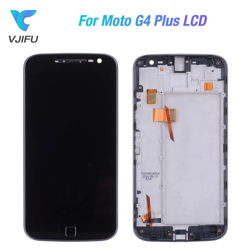 

5.5" Original LCD For Motorola Moto G4 Plus Display Touch Screen with Frame with fingerprint Display Xt1644 Xt1640 Xt1641 XT1625