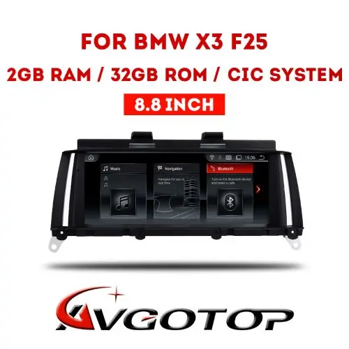 

AVGOTOP CAR DVD PLAYER for For BMW X3 F25(2011-2013) CIC DVR/WIFI+DSP+DAB+OBD NAVIGATION