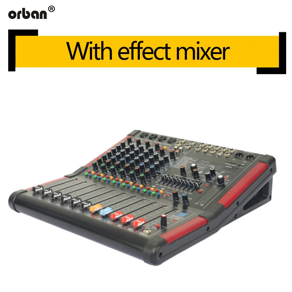 

8-channel Bluetooth mixer Professional dual-group 99-effect mixer Stage performance home