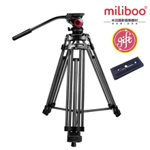Miliboo mtt601a Профессиональный Портативный алюминия Камера видеокамера штатив для видео/DSLR Камера стенд, с гидравлическим головой мяч