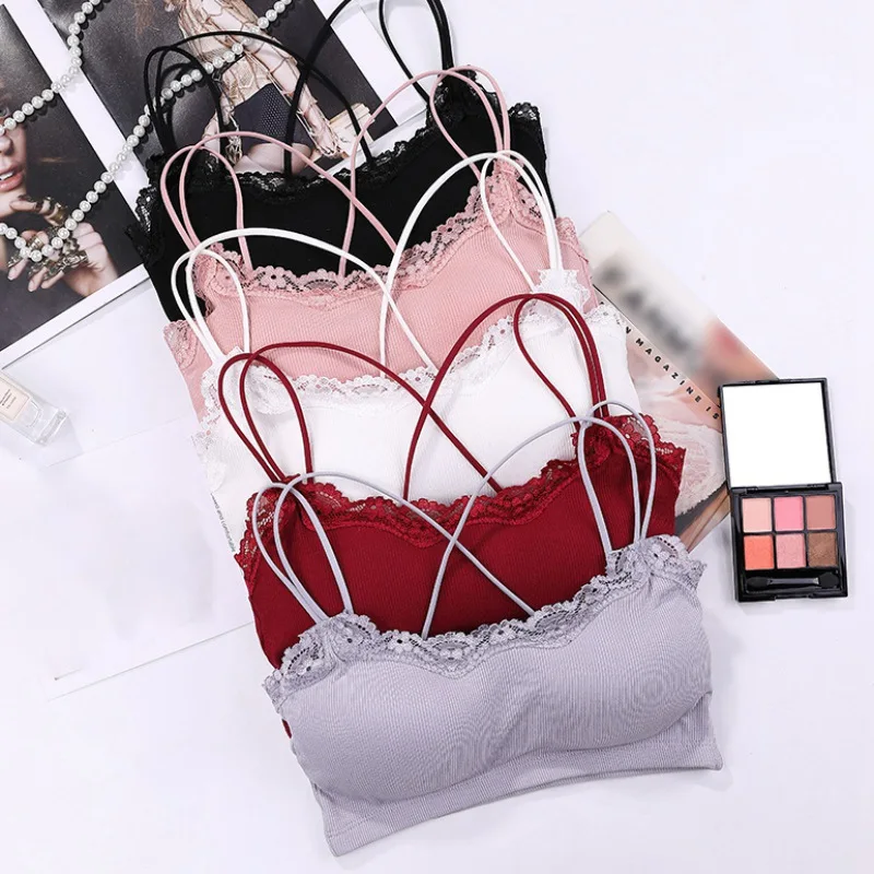 

Wireless Padded Bra Female Underwear Push Up Sexy Lace Bralette Seamless Lingerie Bras for Women