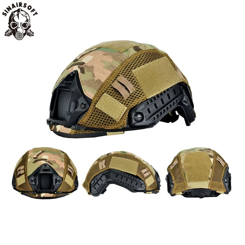 

Tactical FAST Helmet Cover Military Helmet Cover Airsoft Paintball War Game Gear For BJ PJ MH Head Circumference 52-60cm Helmet