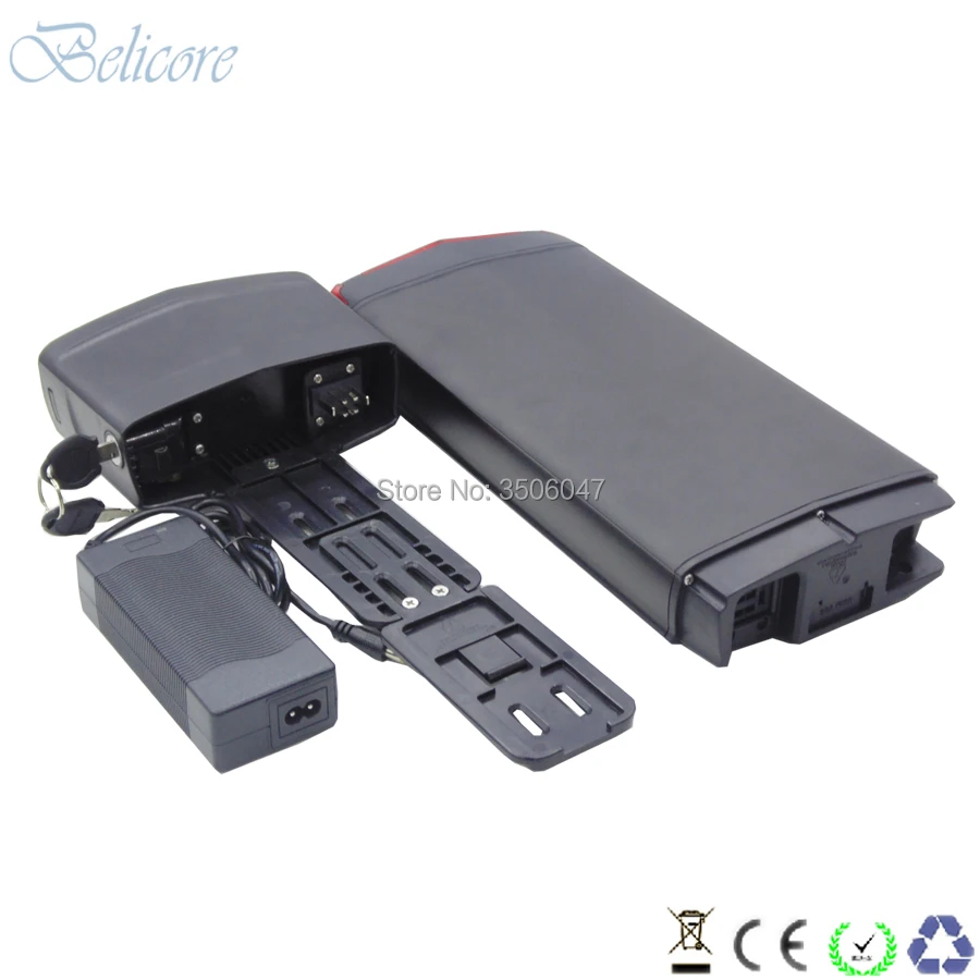 Cheap free shipping rear rack battery 36v 13ah 14.5ah 15ah 16ah 17ah 17.5ah lady electric bike lithium battery 5