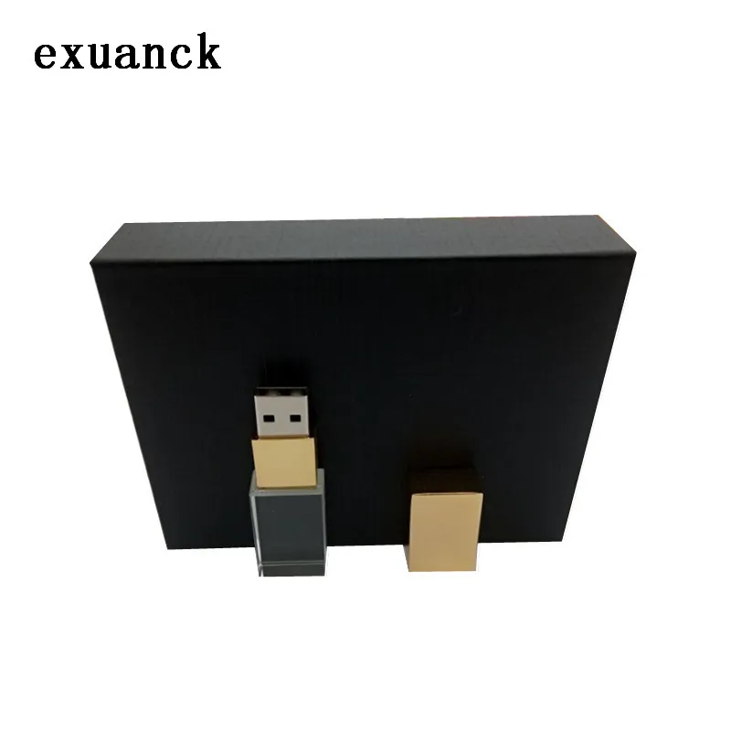 Exuanck Пользовательский логотип Кристалл usb 2 0 флеш накопитель 16 Гб карта памяти 32