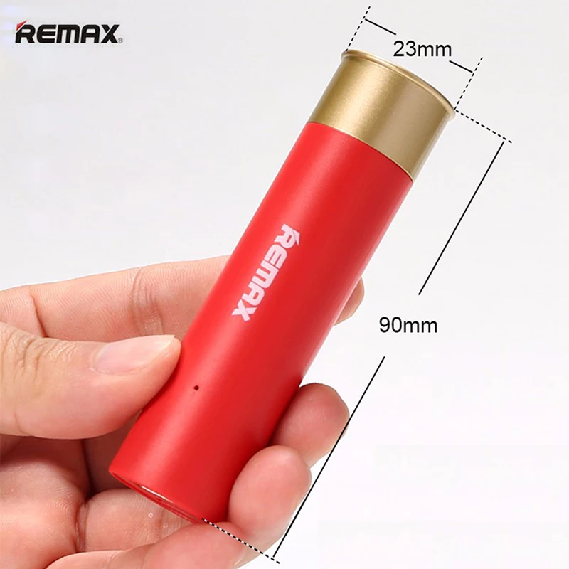 Remax power Bank 2500mah Bullet shell power bank Внешняя батарея запасное зарядное устройство для iphone 6 7 7plus 8 внешняя зарядная батарея