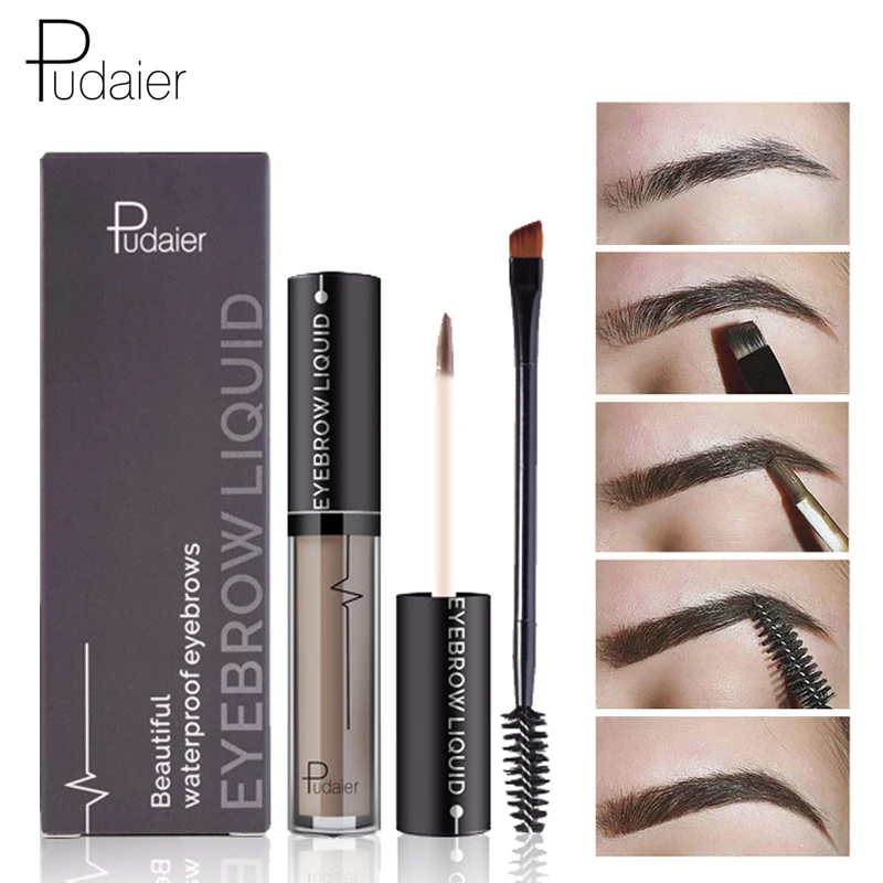 Purchase Chance for  Pudaier Brand Eyebrow Gel Cream Eyebrow Enhancers Brush Waterproof Black Brown Natural Liquid Eye B