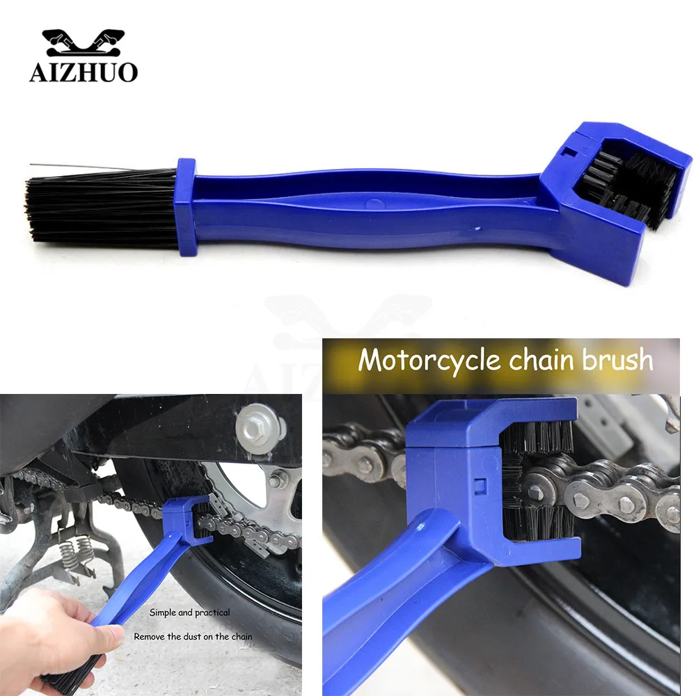 

Universal Motorcycle Bike Chain Cleaning Brush Cycle Brake For YAMAHA YZF R25 R15 R6 R125 kawasaki z750 Z800 FZ8 FZ1 FZ6R ER-6N