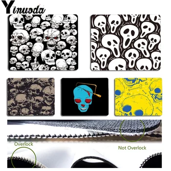 

Yinuoda Horror Skull Bone Customized laptop Gaming mouse pad Size for 18x22x0.2cm Gaming Mousepads