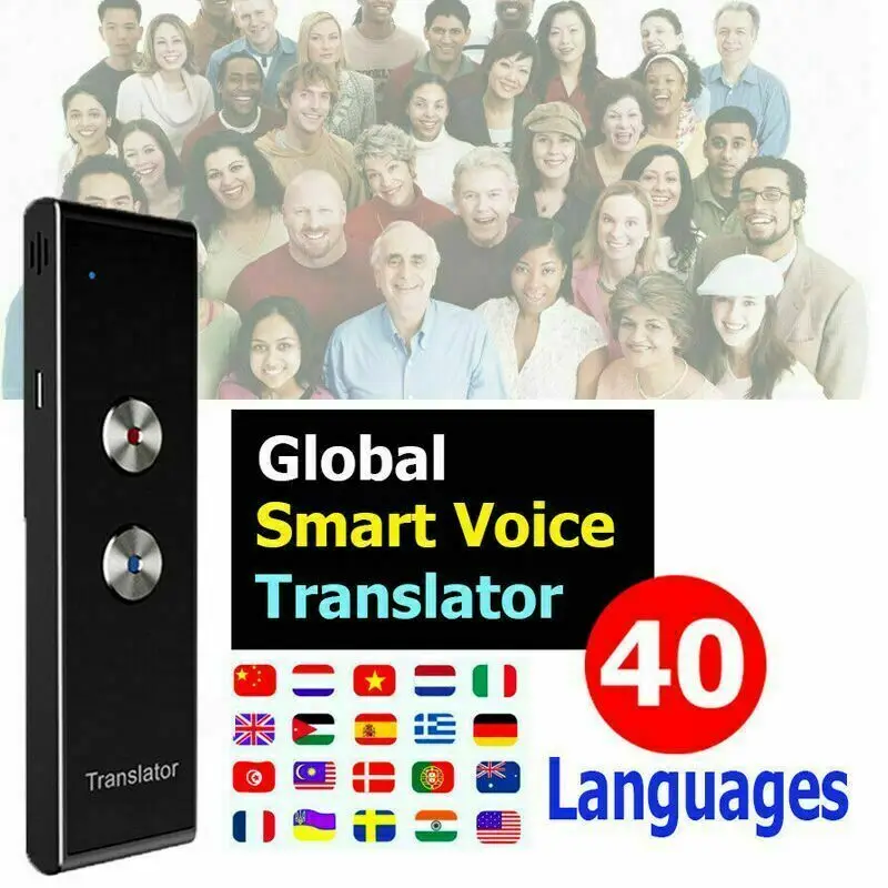 

T8 Smart Voice Translator Instant Real Time Voice 40+ Languages Translation Portable For Traveler Businessman Shopping Guide
