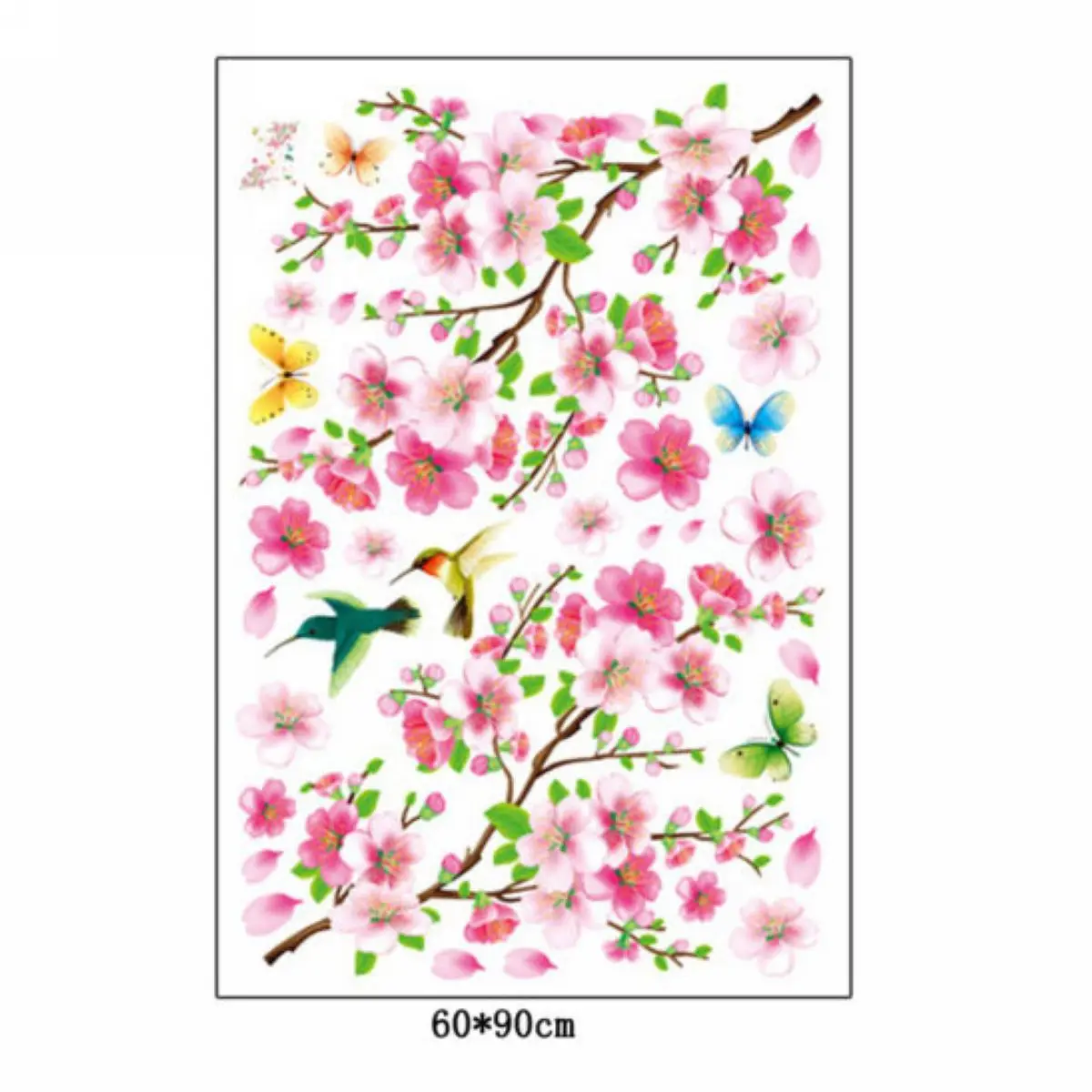 JX-LCLYL Removable Flowers Butterfly Wall Stickers Decal Art Vinyl Mural Room Decor DIY