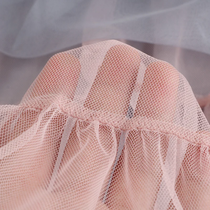 Плиссированная юбка Новая летняя Корейская женская фатиновая юбка с высокой талией тонкая Лоскутная Женская юбка-пачка двухслойная Faldas Saias