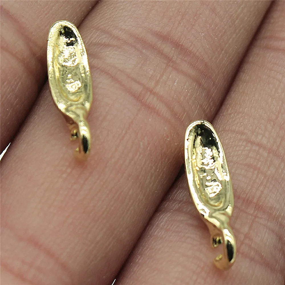 

Earring Wires 10pcs/lot KC Gold Color Zinc Alloy 5x17mm Geometric Ear Hooks Jewelry Accessories Handmade Earrings Findings