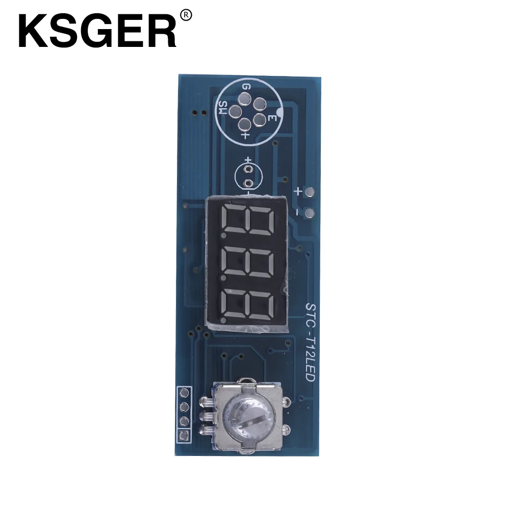 KSGER T12 DIY паяльная станция STC светодиодные наборы GX12 5PIN цифровой регулятор