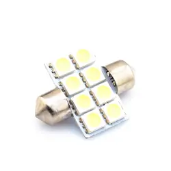 1 шт. 5050 8SMD белый салон для автомобиля гирлянда купольный светодиодный лампы DC12V 31 мм/36 мм/39 мм/41 мм