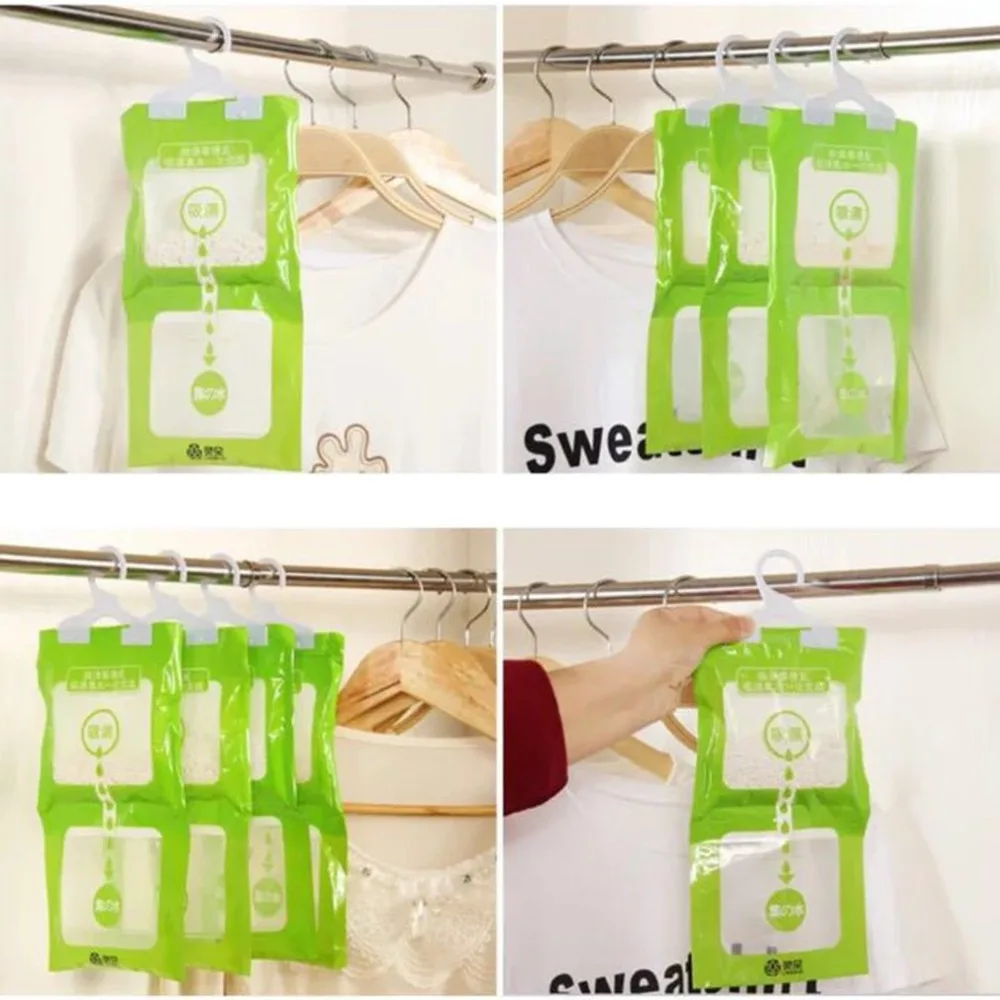 Anti Mold Desiccant Bag Wardrobe Hanging Moisture Bags Kitchen Bathroom