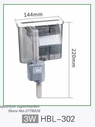 Sunsun HBL настенный водопад фильтр три в одном Внешний Аквариум кислородный насос маленький аквариум резервуар для черепахи HBL301 302 303 - Цвет: HBL302