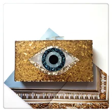 Блестящий акриловый Золотой вечерний клатч с принтом глаз, сумка для женщин, свадебные вечерние модные сумки, сумка на плечо с цепочкой, сумки-мессенджеры