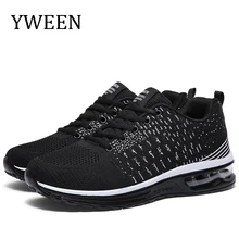 YWEEN/мужские кроссовки; сезон осень; уличная дышащая прогулочная обувь; Мужская дышащая обувь на воздушной подушке с амортизирующей сеткой; дышащая мужская повседневная обувь